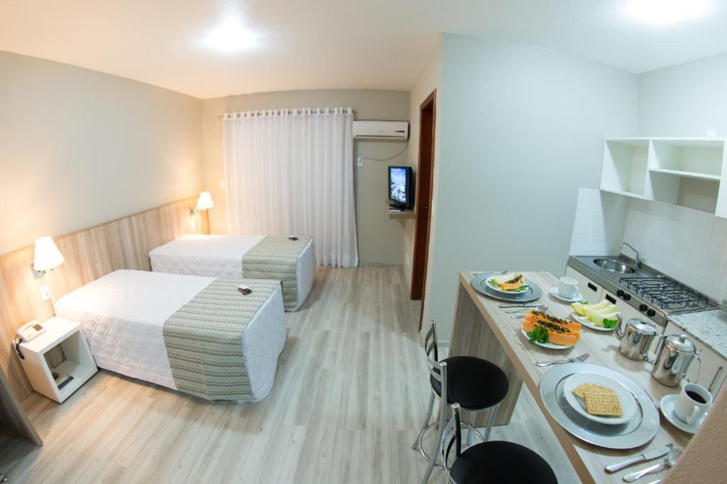 Aquarius Hotel Flat Residence Santa Cruz do Sul Pokoj fotografie